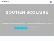 Tablet Screenshot of mathplus.fr